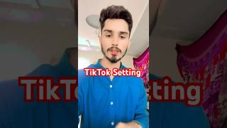 TikTok Setting TikTok foryou trick TikTok All Setting [upl. by Caleb]