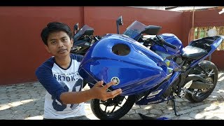 Kondom Tank Yamaha R25 Model R6 VS Tank Standar Yamaha R25 [upl. by Tisbee]