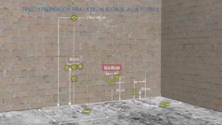 Trazo y preparación para la instalación de agua potable [upl. by Nyliuqcaj159]