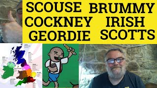 🔵 Cockney Brummie South West Welsh Scouse Scottish Geordie Irish  A Variety Of British Accents [upl. by Balcer]