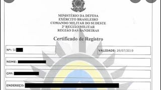 CR do exército brasileiro e suas guias mudanças que ocorreram “recentemente” Vida de CAC [upl. by Orips]