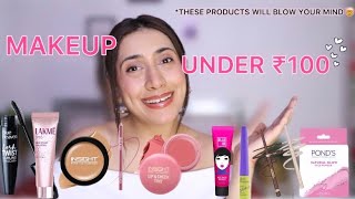 MAKEUP UNDER ₹100 That will BLOW your MIND 😍😱 makeup beauty affordablemakeup [upl. by Kathy]