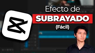 Cómo Crear el Efecto de Texto Subrayado en CapCut FÁCIL [upl. by Adnuhs]