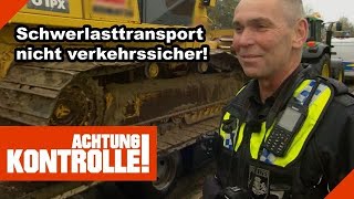 😲 Schwerlasttransport GEFAHR für andere Verkehrsteilnehmer  Kabel Eins  Achtung Kontrolle [upl. by Keel]