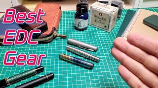 Pens Paper Ink And MORE  My TOP EDC Gear [upl. by Aivul]