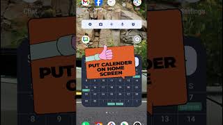 HOW TO PUT CALENDAR ON HOME SCREEN MOBILE [upl. by Iman]