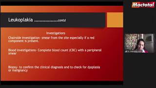 Premalignant lesions in Oral Cavity [upl. by Olympe]