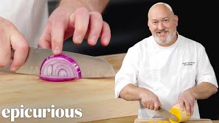 9 Essential Knife Skills To Master  Epicurious 101 [upl. by Atrebla]