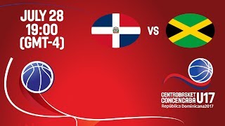 Dominican Republic vs Jamaica  Full Game  Centrobasket U17 Championship 2017 [upl. by Kcirrej]