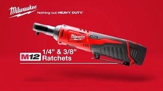 Milwaukee® M12™ 14quot and 38quot Cordless Ratchets [upl. by Erialc292]