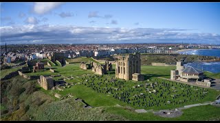 Tynemouth Priory  4k Drone footage  Tyne amp Wear  Northumberland  UK DJI Mavic Pro 2 [upl. by Ramsden]