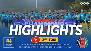 HighScoring Thriller in Dambulla Sri Lanka vs Afghanistan  3rd T20I Highlights [upl. by Atsylac]