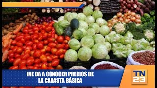 INE da a conocer precios de la canasta básica [upl. by Anastice]