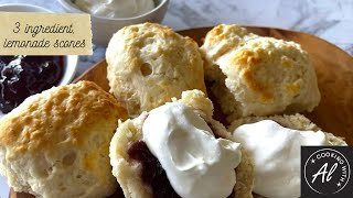 3 Ingredient Lemonade Scones  Cooking With Al [upl. by Frech]