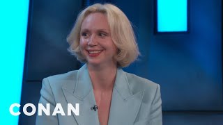 Gwendoline Christies Dentist Begged Her For quotGame Of Thronesquot Spoilers  CONAN on TBS [upl. by Fawna]