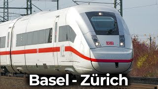 Im ICE 4 durch die Schweiz  4K Führerstandsmitfahrt Basel  Zürich  Deutsche Bahn amp SBB CFF FFS [upl. by Trevethick]