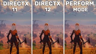 Fortnite Chapter 5 Season 3  DirectX 11 vs DirectX 12 vs Performance Mode  FPS Boost [upl. by Vergne]