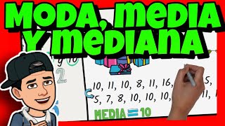 😁 MODA MEDIA y MEDIANA 😁 SÚPER FÁCIL para NIÑOS [upl. by Ensign]