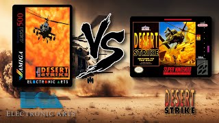 AMIGA 500 VS SUPER NINTENDO  Desert Strike Return to the Gulf ᴴᴰ Comparison [upl. by Enrobyalc]