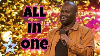 Daliso Chaponda  3rd Place  Full Auditions  Britains Got Talent 2017  Plus results [upl. by Enamrahs]