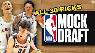 2022 NBA Mock Draft 10 ALL 30 FirstRound Picks  CBS Sports HQ [upl. by Ahsein]