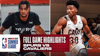 SPURS vs CAVALIERS  NBA SUMMER LEAGUE  FULL GAME HIGHLIGHTS [upl. by Zinn]