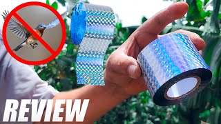 Bird Repellent Scare Tape  Reflective Tape Outdoor Unboxing and Review [upl. by Grimbal]