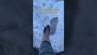 How I clean my feet after BAREFOOT hiking [upl. by Lily]