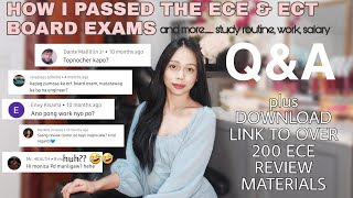 ANSWERING QUESTIONS ABOUT ECE AND ECT BOARD EXAM  DOWNLOAD ALL ECE BOARDS REVIEW MATERIALS [upl. by Doss]