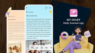 My Diary  Daily Journal App [upl. by Tadich]