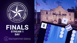 FINALS Stream 1 9th Texas Backgammon Championships Main Divisions [upl. by Proulx126]