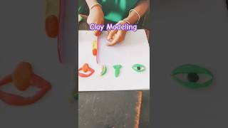 Clay Modelling🖐️🎎 Sense Organs😀😛 kvs claymodelling fln [upl. by Adnalra]