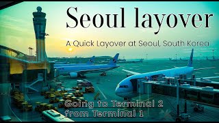 Going to Terminal 1 from Terminal 2  Incheon International Airport  South Korea [upl. by Nitneuq]