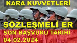 20241 Kara Kuvvetleri Sözleşmeli Er Başvuru Şartları  Nasıl Başvurulur [upl. by Ailati]