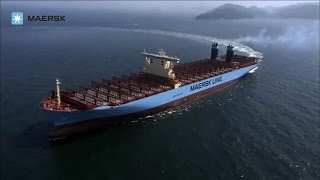 Maersk Line  TripleE Mærsk McKinney Møller sea trials [upl. by Esereht]