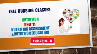 Nutritional assessment part 1 unit 11bscnursing secondsemesternutritionrguhskuhsmalayalam [upl. by Odom]