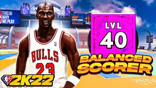 99 OVR quotBALANCED SCORERquot MICHAEL JORDAN BUILD is UNGUARDABLE on NBA 2K22 [upl. by Fair]