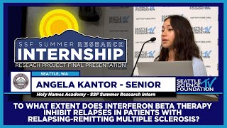 Intern Presentation Does Interferon Beta Therapy Inhibit Relapses in Patients wMS  Angela Kantor [upl. by Misti]