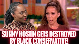 Black Conservative Confronts Sunny Hostin of ‘The View’ Over Racial Grift [upl. by Suivatnod]