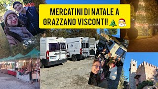 MERCATINI di NATALE 2023 a Grazzano Visconti Luci cibo amici e vanlife [upl. by Magas]