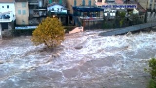 Images impressionnantes des inondations en Ardèche [upl. by Attenna]