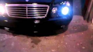 W208  Mercedes CLK 430 10000K XENON Angel eyes Conversion 2 OF 2 [upl. by Soraya]