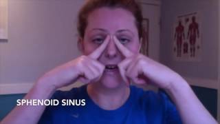 Massage routine to soothe inflamed sinuses [upl. by Eilatan]