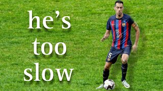 Sergio Busquets dribbles in slow motion [upl. by Yuma]