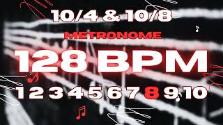 128 BPM  104 amp 108 Metronome [upl. by Kapeed]