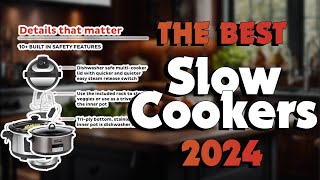 The Top 5 Best Slow Cookers in 2024  Must Watch Before Buying [upl. by Hawger]