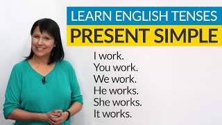 Learn English Tenses PRESENT SIMPLE [upl. by Hedi]