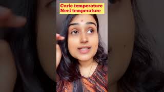 What is curie temperature What is Neel temperature Chemistry physics magnetism magne￼tism curie [upl. by Shanney]