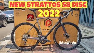 Roadbike Polygon Strattos S8 Disc 2022  Facelift FRAME BARU [upl. by Odiug376]