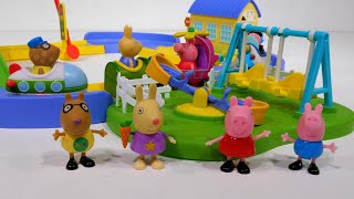 ¡Aprende palabras en inglés con Peppa Pig y sus amigos conduciendo coches de juguete por la ciudad [upl. by Celina]